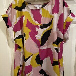 Nine West Retro-inspired Multi-Color Shirt